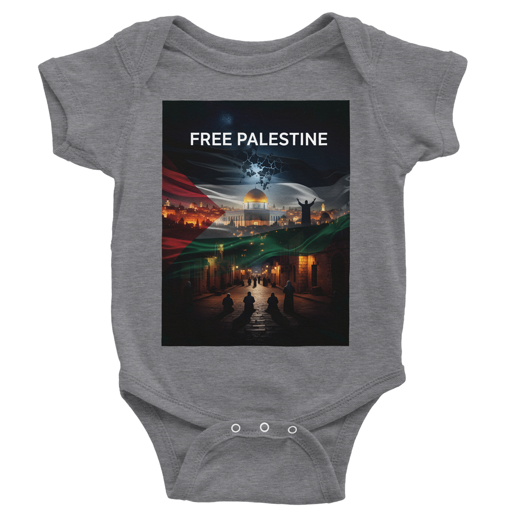 Free Palestine Nations Artwork | Classic Baby Short Sleeve Bodysuit