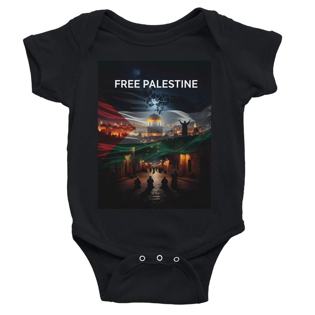 Free Palestine Nations Artwork | Classic Baby Short Sleeve Bodysuit