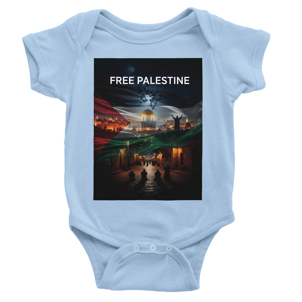 Free Palestine Nations Artwork | Classic Baby Short Sleeve Bodysuit
