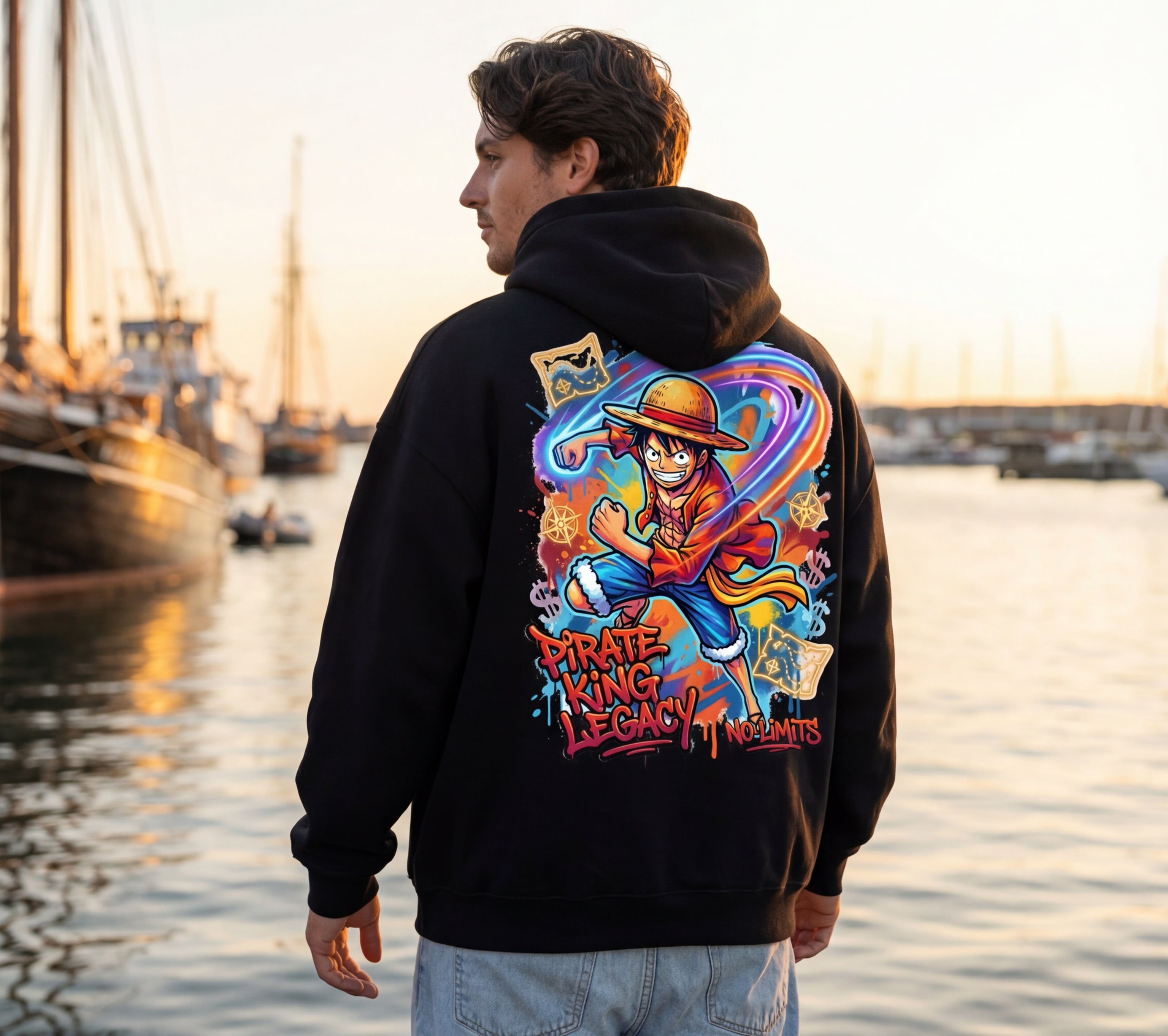 PIRATE KING LEGACY Monkey D Luffy | Classic Unisex Pullover Hoodie