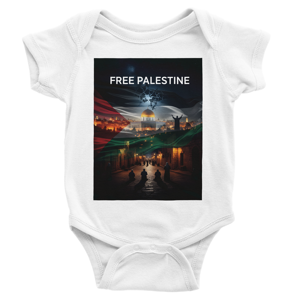 Free Palestine Nations Artwork | Classic Baby Short Sleeve Bodysuit